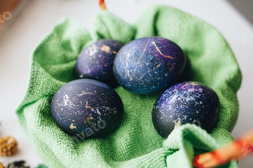 Preview: easter cosmic eggs / spring holidays / universe / cosmos