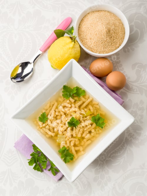Preview: soup with passatelli, traditional italian recipe