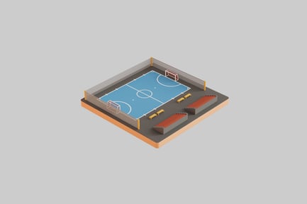 Preview: Futsal court with seating