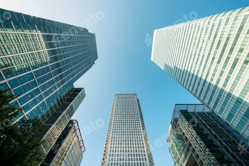 Preview: Skyscrapers, Canary Wharf, London, England, UK
