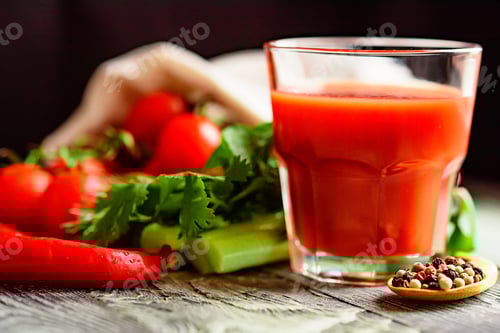 Preview: Tomato Juice with Fresh Vegetables and Spices