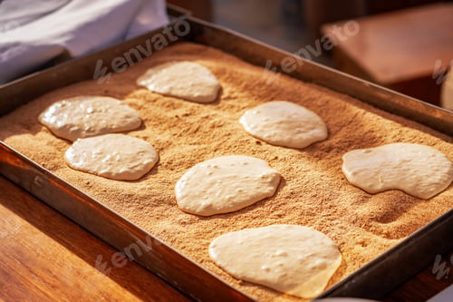 Preview: Photo from Hurghada in Egypt showing egyptian bread dough