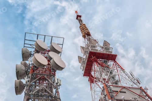 Preview: Telecommunication mast TV antennas wireless technology