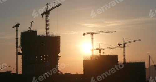 Preview: Sunset construction site