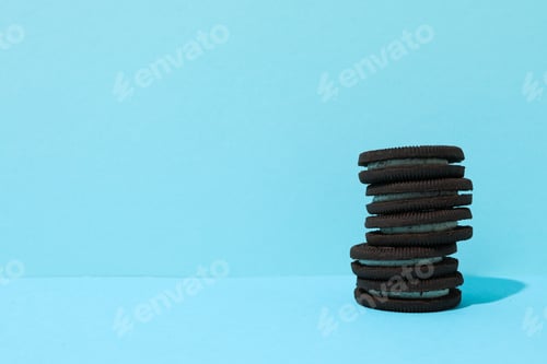 Preview: 16.02.2022 - Odessa, Ukraine: Concept of tasty cookie with Oreo