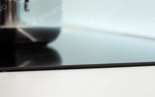 Preview: Macro of the thickness of an induction hob. Selective focus.