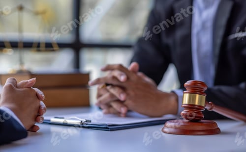 Preview: justice and law concept. male lawyer working in an office. Legal law, advice, and justice concept. T
