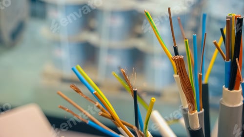 Preview: Close-up wires with visible exposed copper wires.