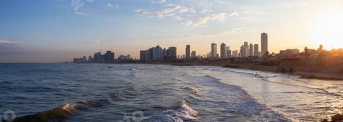 Preview: Jaffa, Tel Aviv-Yafo, Israel. Cityscape Sunrise