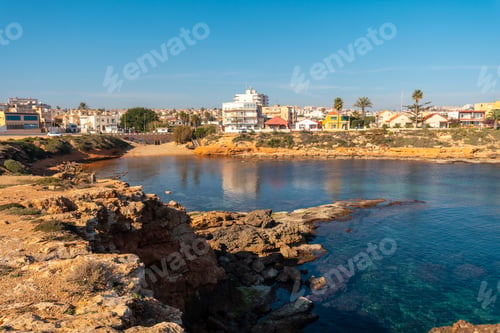 Preview: Cala de la Higuera next to Los Locos beach in the coastal city of Torrevieja, Alicante