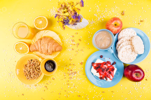 Preview: Healthy Breakfast. Various Assortment Set.
