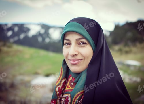 Preview: Beautiful Muslim Woman With Scarf