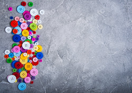 Preview: Colorful plastic clothing buttons