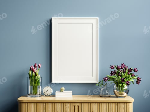 Preview: Interior frame photo mockup.