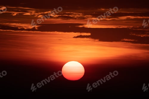 Preview: nature sunset landscape scene view, panorama natural view for using in background