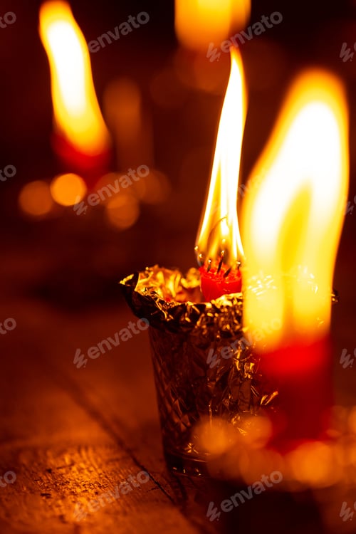 Preview: Burning candles, women's circle, esotericism, Halloween, night, practices