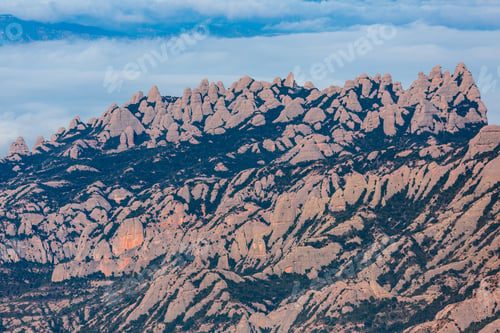 Preview: Clouds over magnificent mountain ridge