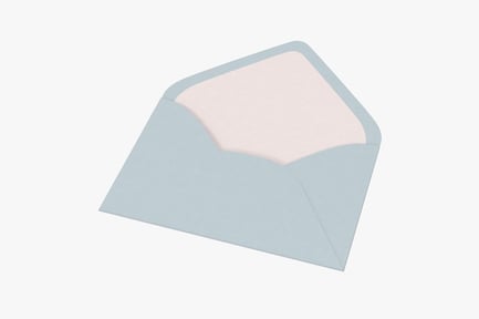 Preview: Open Invitation Envelope - Soft Blue