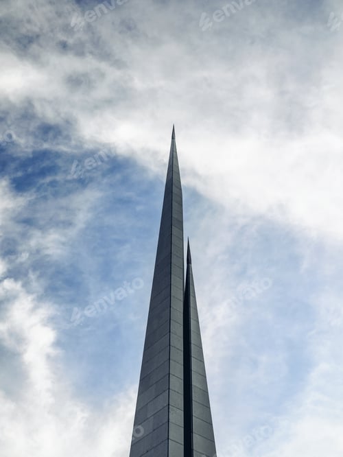 Preview: partial view of obelisk at Armenian Genocide memorial complex Tsitsernakaberd, Yerevan, Armenia