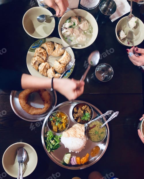 Preview: A group of friends eating Tibetan food