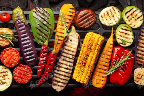 Preview: Grilled vegetables with spices and herbs