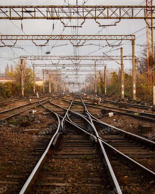 Preview: Railway surrounded by trees