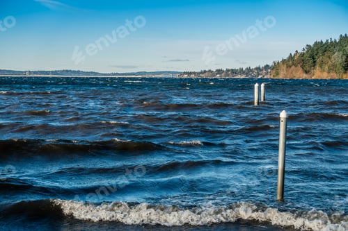 Preview: A Veiw Of Lake Washington On A Windy Day.