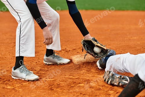 Preview: Exciting moment as two teenage boys compete in a thrilling baseball game at the field