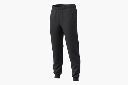 Preview: Black Knit Sweatpants - Men's Casualwear