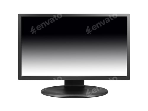 Preview: monitor isolated on white