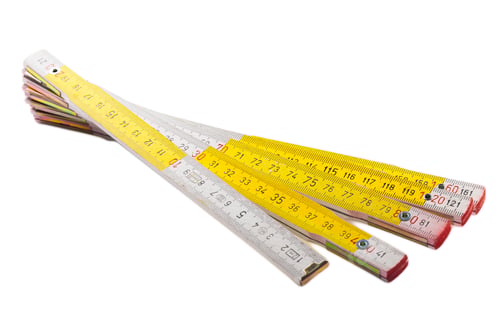Preview: Folding ruler isolated on white
