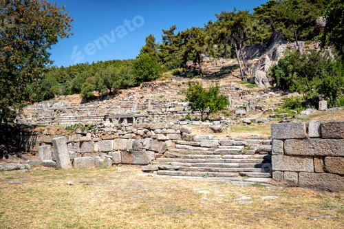 Preview: Labranda archaeological site, the Temple of Zeus Labraundeus, Mugla Province, Turkey.