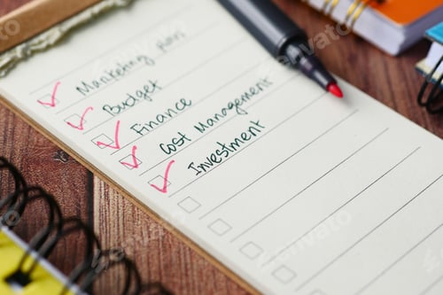Preview: check mark on a check box on a paper