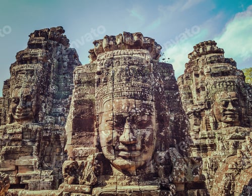 Preview: Faces of Bayon temple, Angkor, Cambodia