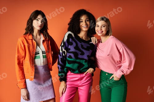 Preview: Vibrant trio of multicultural women