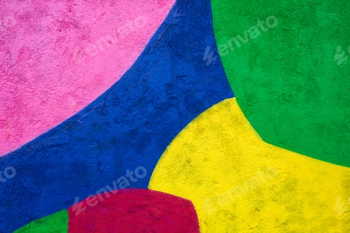 Preview: Abstract painted wall texture background with different colors