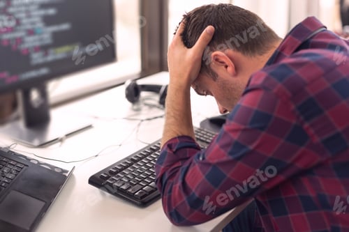 Preview: Software developer stressed out