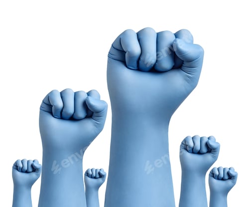 Preview: corona virus coronavirus epidemic glove protective protection virus medical health fist power