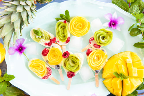 Preview: Vegan frozen popsicles with fruits