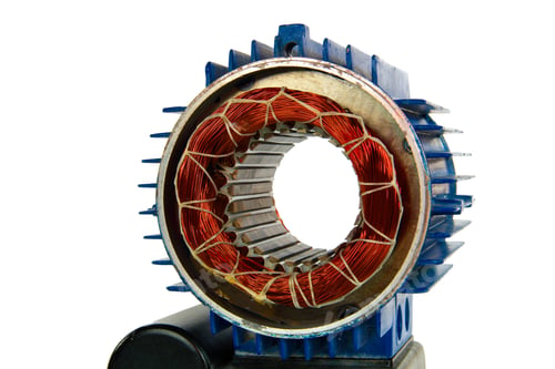 Preview: Motor, isolated on a white background