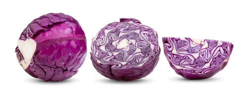 Preview: Red cabbage isolated on white
