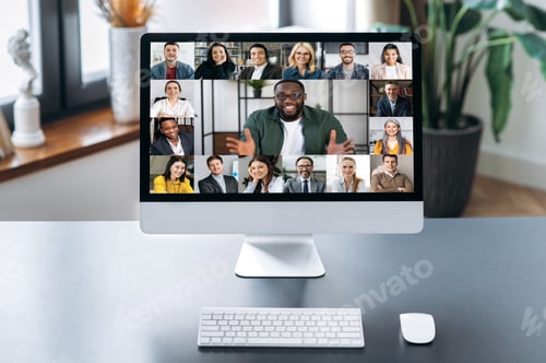 Preview: video call conference online meeting virtual people business