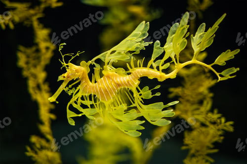 Preview: Leafy Seadragon Phycodurus eques fish underwater
