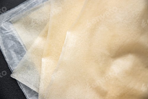 Preview: brik dough thin sheet raw packaging dough phyllo fresh delicious gourmet food background
