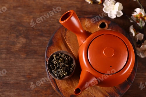 Preview: tea ceremony with ceramic Japanese teapot