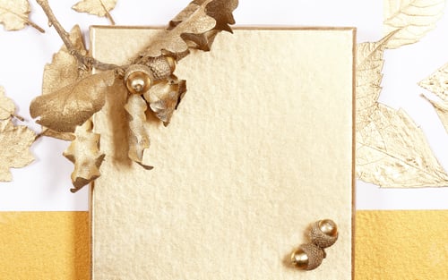 Preview: A Golden Box And A Gold Leaf Lie On A Table