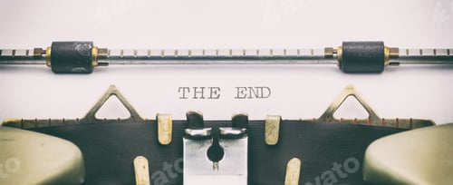 Visualização: As palavras finais em letras maiúsculas em folha branca