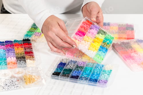 Preview: Colorful Clay Beads Set for Creative Kids' Bracelet Making