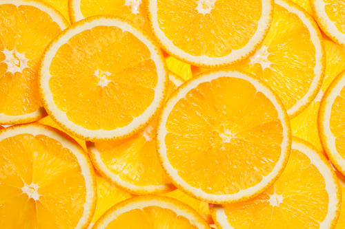Preview: Colorful orange fruit slices