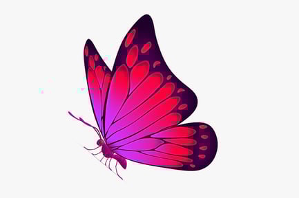 Preview: Stylized Purple and Crimson Butterfly